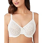 Wacoal Womens Halo Lace Unlined Mid Coverage Underwire Bra, 851205