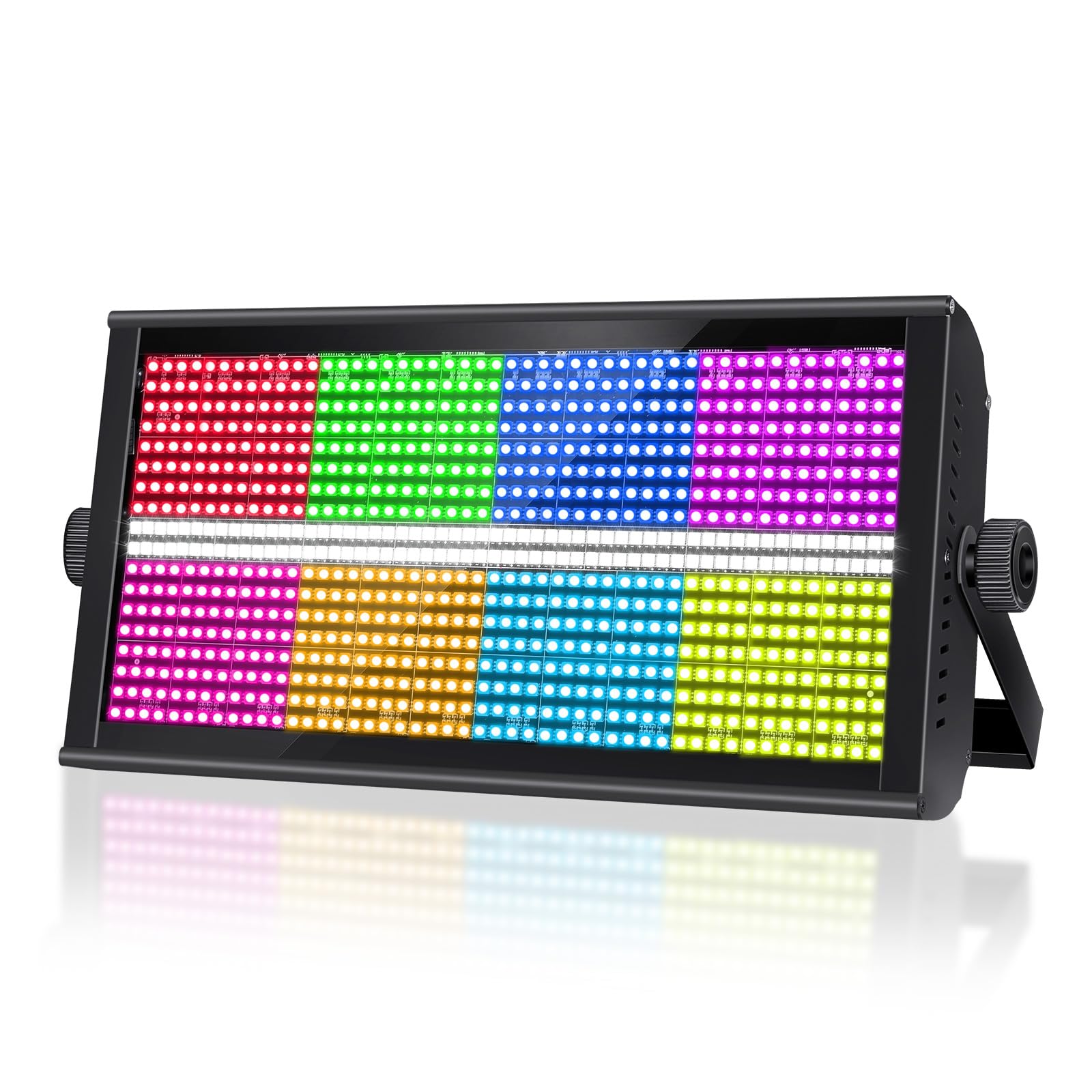 Photo 1 of ENDYSHOW LED Stage Strobe Light,960 LEDs RGBW DJ Strobe Lights with 48 RGB&8 White Segments by DMX Control Master-Slave Auto Play for Event Stage Club Bar Party Show Wedding Stage Lighting
