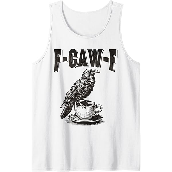 Crow Coffee F-Kaw-F Humour Drôle T-Shirt