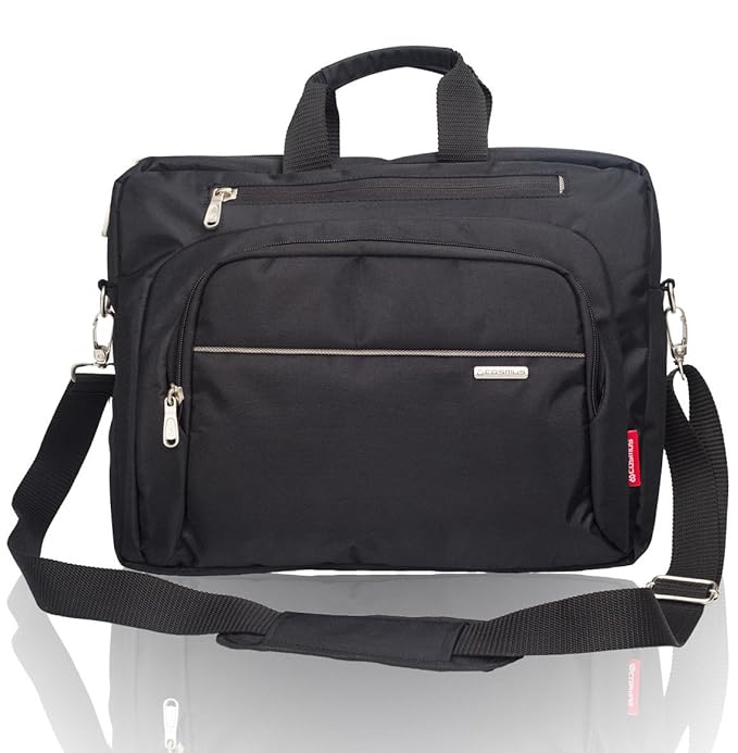 Cosmus Wisdom Nylon 9Litres Black & Grey Laptop Bag
