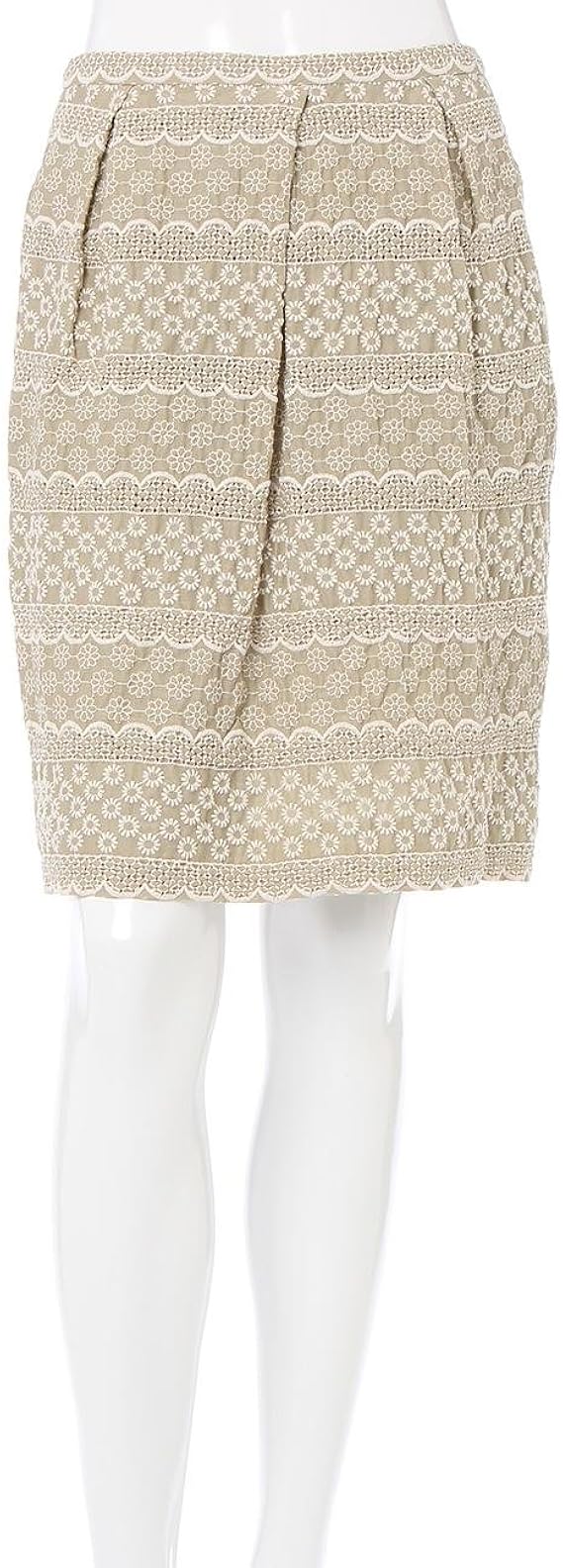 Amazon フォーティーナインアヴェニュー ジュンコシマダ 49av Junko Shimada 刺繍デザインコットンスカート ベージュ 40 スカート 通販