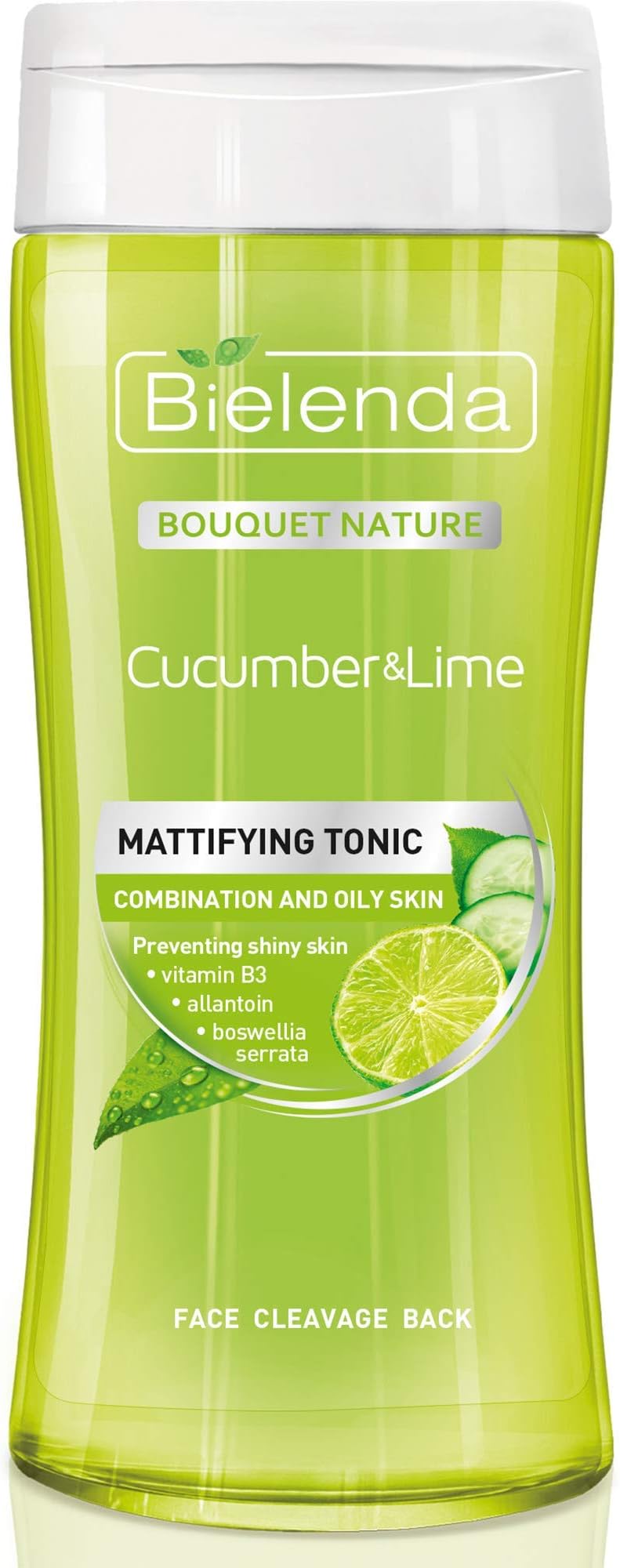 Bielenda Bouquet Nature Cucumber Lime Toner 200ml for Oily Blemish Prone Skin