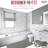 Asvin Soft Textured Anti Slip Bath Mat 40x60cm Grey Phthalate Free Rubber view 8