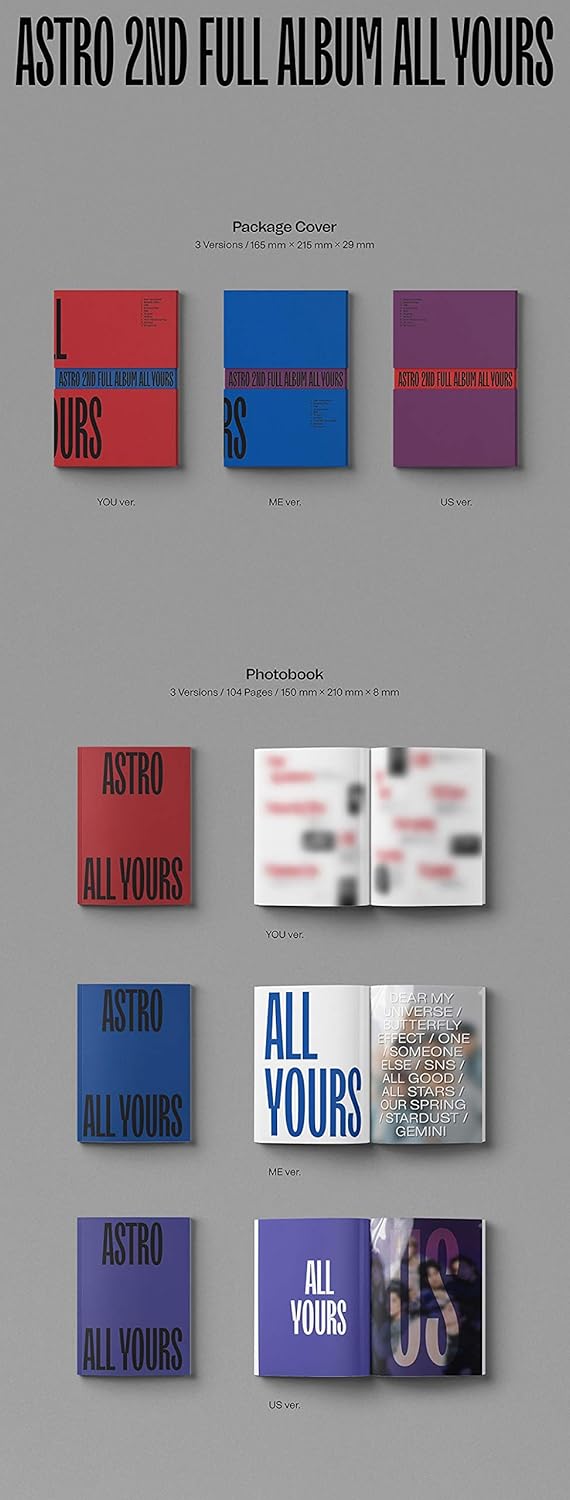 Amazon Com Fantagio Music Astro All Yours Vol 2 Album Folded Poster Extra Photocards Set Us Ver Home Kitchen