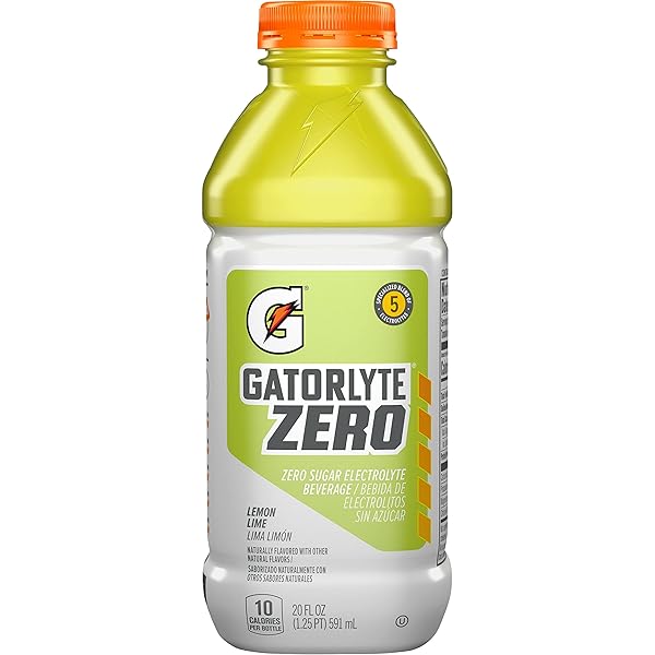 GATORLYTE ZERO LEMON LIME 20OZ