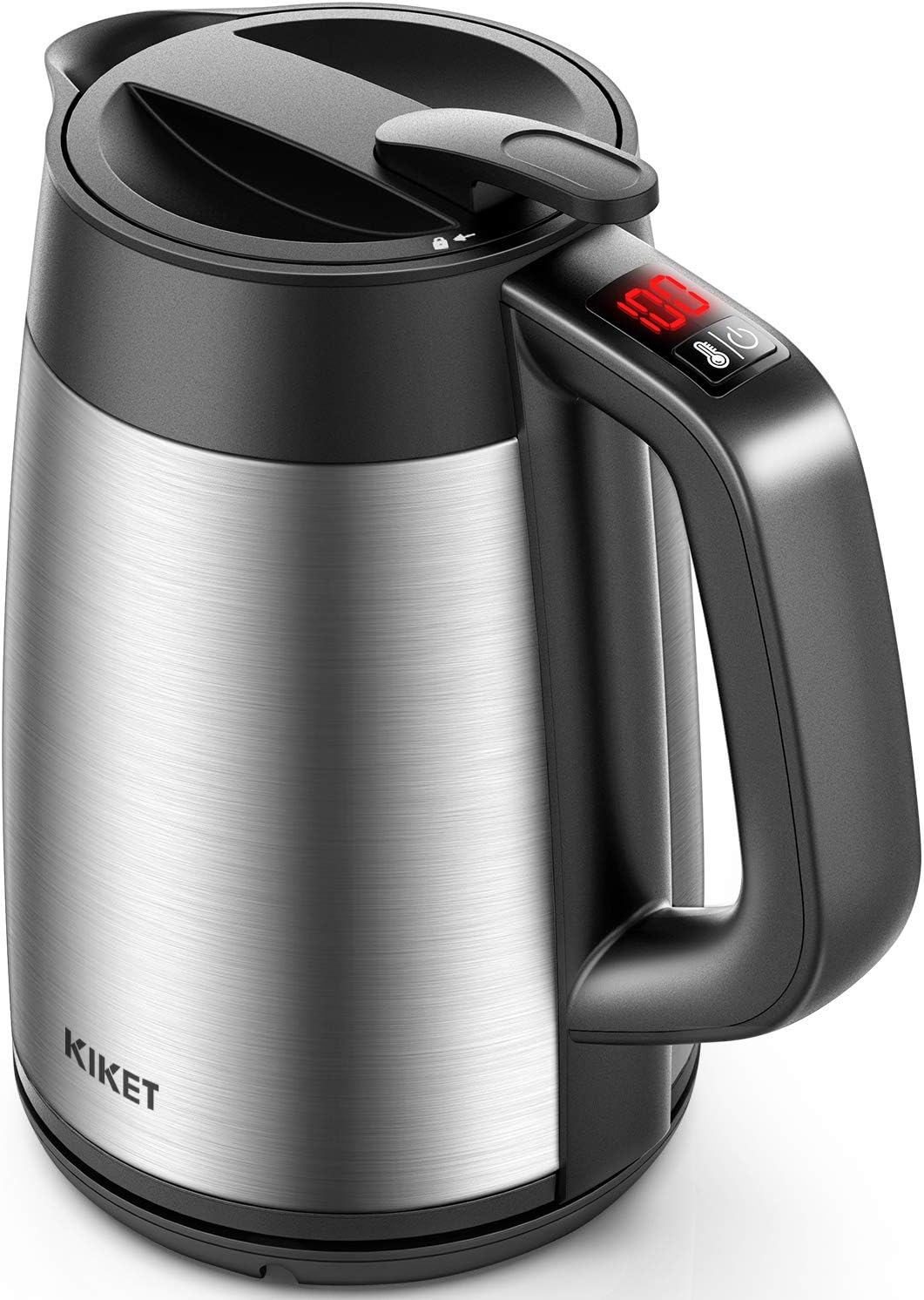Amazon.de AICOK Wasserkocher Edelstahl mit Temperaturregler, Doppelwandiger Wasserkessel aus