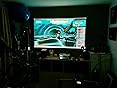 VonHaus 90-Inch Projector Screen for Wall or Ceiling Mounting | (W) 200 ...