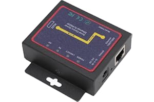RJ45 to RS232 Serial Network Adapter, Ethernet Converter Bi Directional Transfer, Support 300bps to 230400bps, and Reliable, 