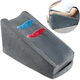 TBXONMOW Arm Elevation Pillow Arm Wedge Pillows for Adults Arm Support Pillow with Pocket for Post Surgery Elbow Rest Pillow with Removable Pillow for Sleeping(Grey)