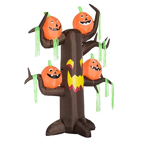 Homcom Halloween Decoration 2 4m Inflatable Ghost Tree With