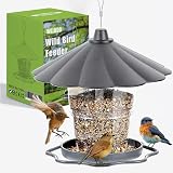 WLLKOO Bird Feeder Plastic Outdoor Hanging Bird Feeder 20 cm 40 oz view 2