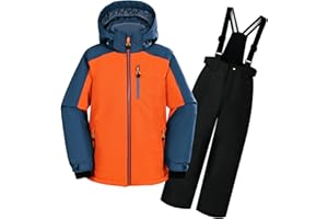 ODYSSEY-REFUGE OLIVER Boys Snowsuit Detachable-Hooded Ski Suit Extra Warmth Winter Suit