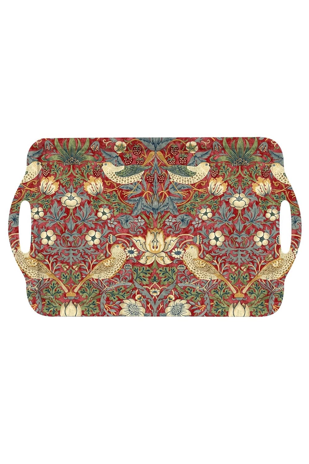Portmeirion Home & Gifts X0019518718 Strawberry Thief Red Large Tray