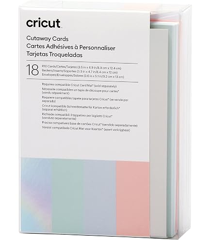 Cricut Joy Insert Cards Large - Sensei Sampler Set For Custom Greeting Cards With Envelopes