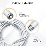 Dikots Net Curtain Wire and Hooks Set 3 Meter Kit with 4 Eyes & 4 Hooks view 3