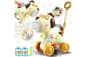 Nicmore Automatic Bubble Machine for Toddlers: Portable Dog Bubble Maker Blower Toys for 3 4 5 6 Year Old Boy Girl Kids Outdoor Toys for Easter Party Birthday