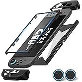 Protective Case for Nintendo Switch 2, Full Protection Switch 2 Cover, [Military-Grade Protection],TPU Shock-Absorption and Anti-Scratch with【Bult-in Screen Protector】& 2 X Thumb Grip