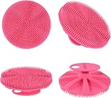 INNERNEED Food-Grade Silicone Body Scrubber Pink Handheld Shower Brush view 7