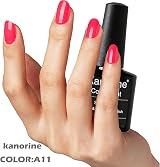 Kanorine Gel Nail Polish Red Colour Soak Off UV LED 10ml A11 view 6
