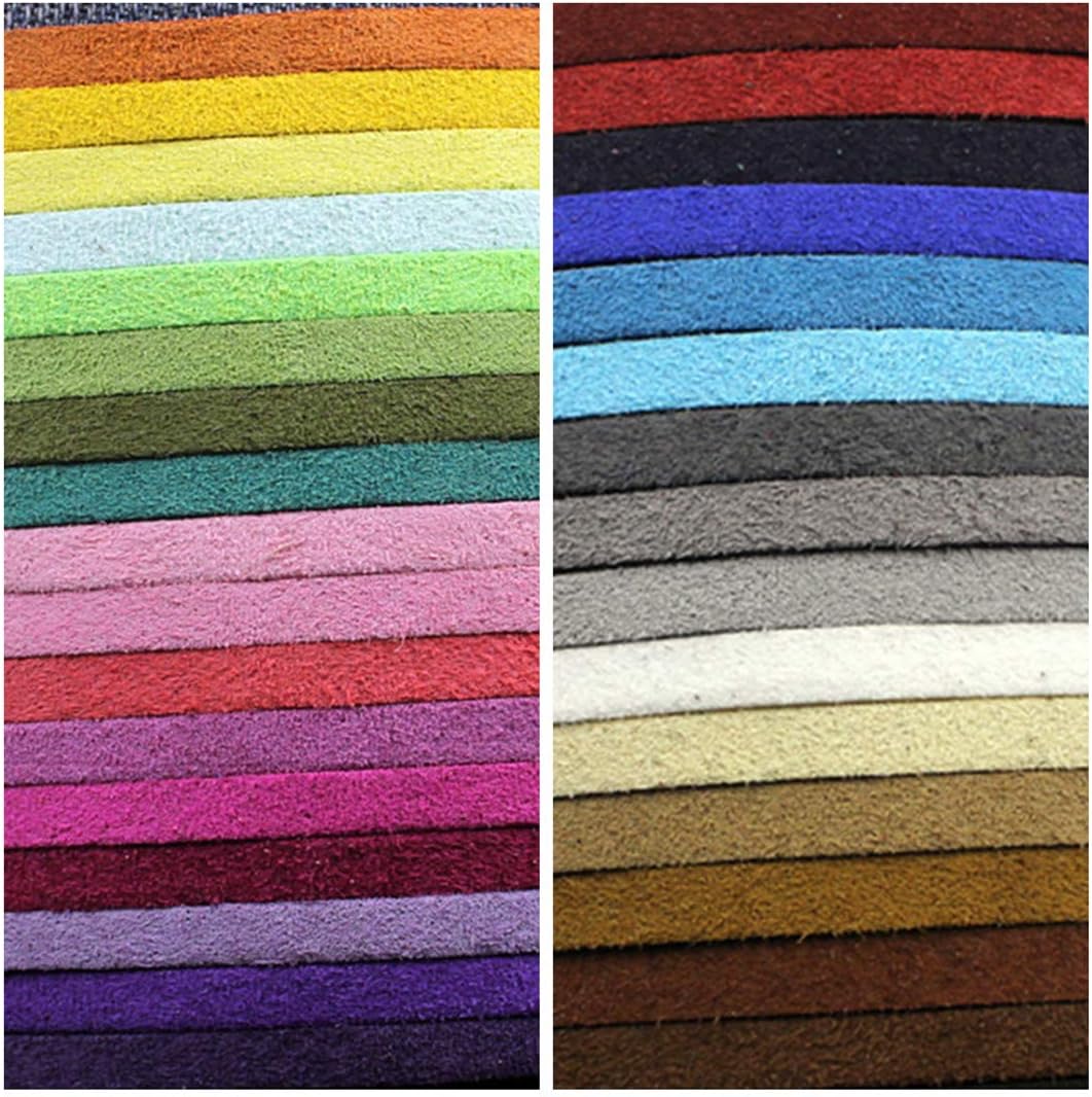 91 Meters Faux Suede Lace String Soft Beading Cord Thread Velvet Ribbons for Bracelet Necklace Bohe Headress Jewelry Making Dream Catchers Gift Wrapping Supplies (White) - Image 5