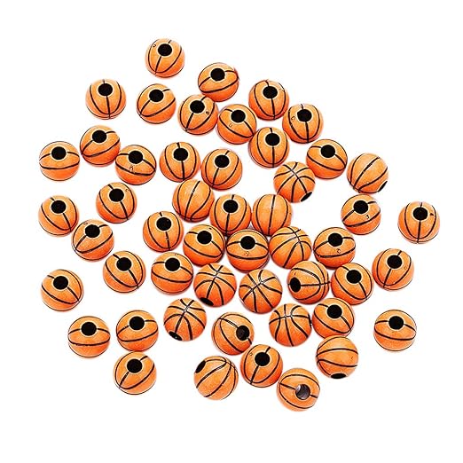 50 Piezas Mini Baloncesto Cuentas Acrílico Bolas para Decoración ...