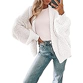 Libsorge Womens Oversized Long Cardigan Sweater Fall 2025 Trendy Ladies Cute Slouchy Chunky Waffle Knit Open Front Cardigans