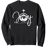 Christian Christmas Joy Jesus Nativity Scene Faith Gift Sweatshirt