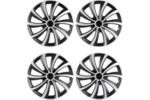 ABX Hubcaps,16 inch hubcaps Set of 4, Wheel Rim Cover ABS Material, Snap On Car Truck SUV Replacement, for Toyota Camry Nissan Mazda etc
