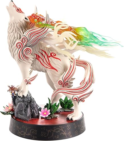 Amazon.com: First 4 Figures Okami Statuette Oki (Wolf Form) 35 cm