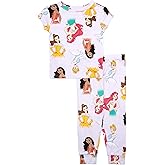 Disney girls 2-piece Snug-fit Viscose Pajama Set, Soft & Cute for Kids