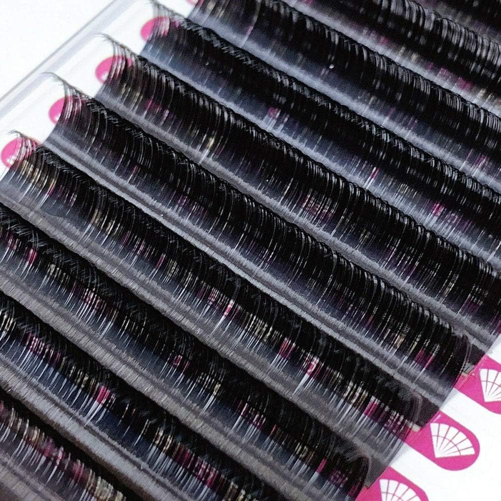 Noir Volume Lashes Russian Volume Lashes Individual 0.07 D curl 14mm Eyelash Extensions, Black - Image 4