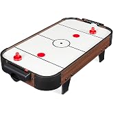 Best Choice Products Portable Tabletop Air Hockey Table for Game Room w/ 100V Motor, Electric Fan, 2 Strikers, 2 Pucks