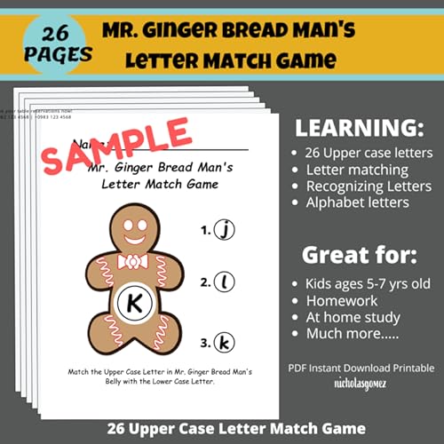 English Letter Alphabet Matching Upper Case Letters Activity Children S Homework Puzzle Game