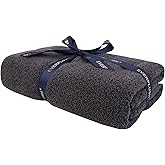 Everplush Diamond Collection Extra Large Bath Sheet Towel – 1 PK, Super Soft & Highly Absorbent, Quick-Drying & Oversized. Perfect for Bathroom, Pool, Swimming Use (Charcoal, 35" x 66" 1PK)