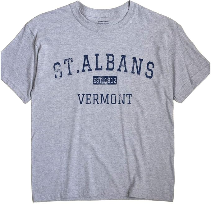 GreatCitees St.Albans Vermont TShirt EST Clothing