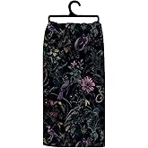 Koesus Moody Dark Floral Forest Kitchen Towels, Dark Cottagecore Witchy Botanical Snake Decorative Hand Towels for Bathroom, Green Floral Plant Dish Tea Towels for Kitchen, 16x24 Inch