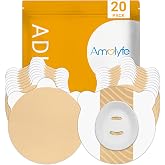 20 Pack Amolyfe Dexcom G7 &amp; Stelo Over Patches Waterproof (Beige) | Bump-Proof Hard Cap, Easy-Peel Tab Dexcom G7 Overpatches, Breathable, Medical Adhesive, 15-Day CGM Protection