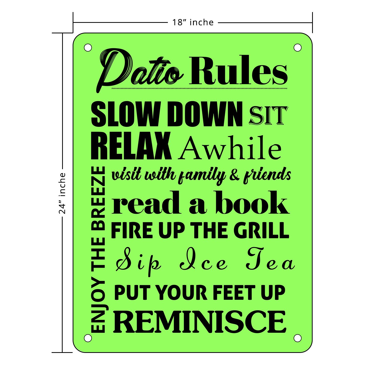 Bannerbuzz Patio Signs Decor Exercise Is A Dirty Word Hanging