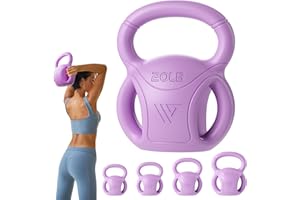 RUNWE 3 Handle Kettlebells Weight - Weight for Women Options 5, 10, 15 and 20 LB for Russian Twists AB Exercise, Weightlifting and Core Fitness Exercise Home Gym [Single in Sold]