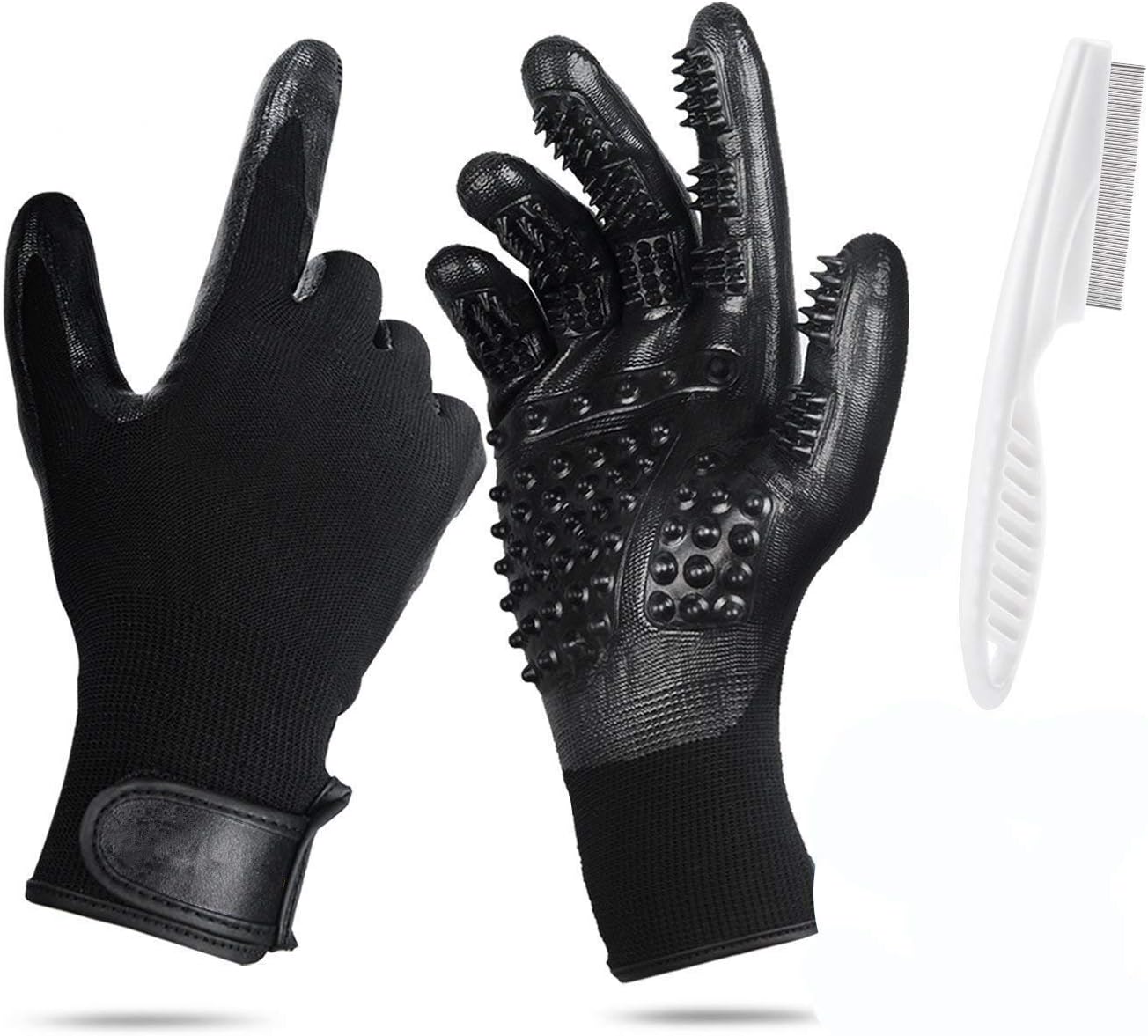 Pet Grooming Glove, Hair Removal Mitts, Horse Glove, Cat & Dog Grooming