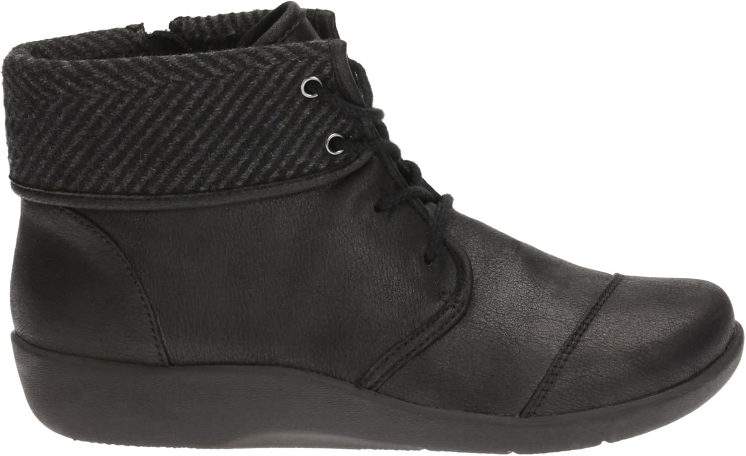 clarks flat ankle boots