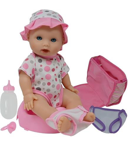 Amazon.com: Corolle Drink and Wet Bath Baby Emma - 14” Girl Baby