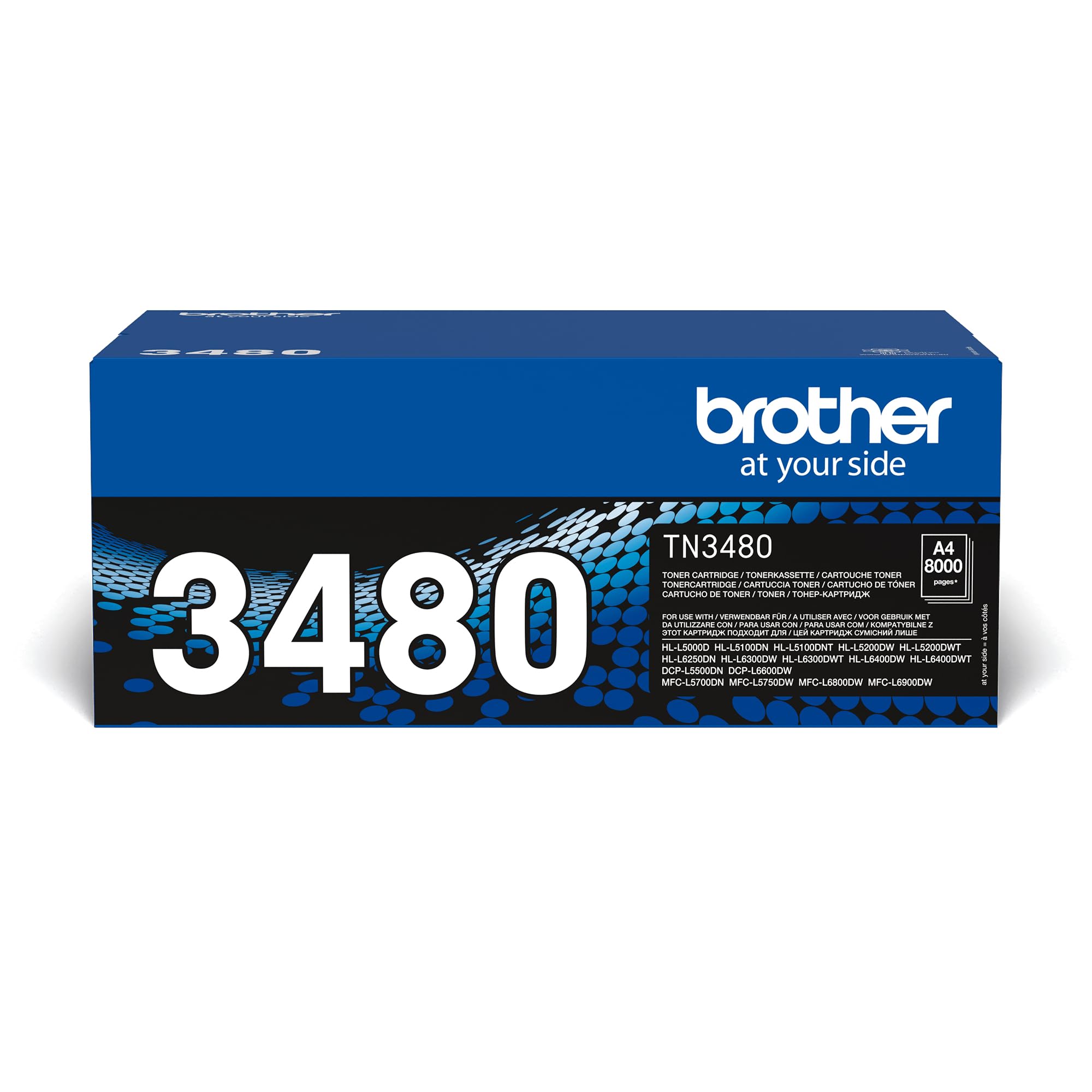 Brother TN-3480 Toner Cartridge, Black, Single Pack, High Yield, Includes 1 x Toner Cartridge, Brother Genuine Supplies