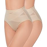 GYDEK Shapewear Tummy Control Panties - Body Shaping Briefs Compression Underwear Low Rise Girdle Panty Shapewear for Women