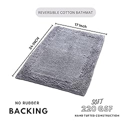 Savi Home Bath Mat Rug 17x24 Charcoal