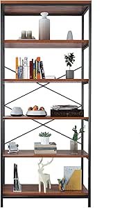 Miageek Estantería Industrial de 5 estantes, Abierta, Amplia y fácil de