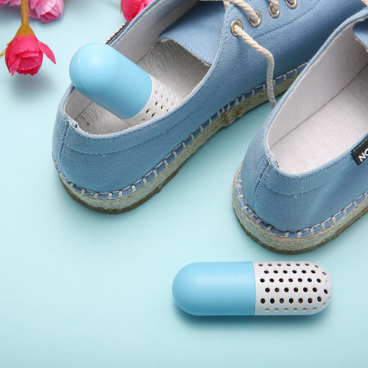 Camfosy Désodorisants pour Chaussures, Lot de 2 Déodorants Éliminateur Purificateur Absorbeur d\'Odeurs et d\'Humidité Naturel pour Chaussures Sac Tiroir Armoir Voiture Gants de Boxe - Paquet de 2pcs