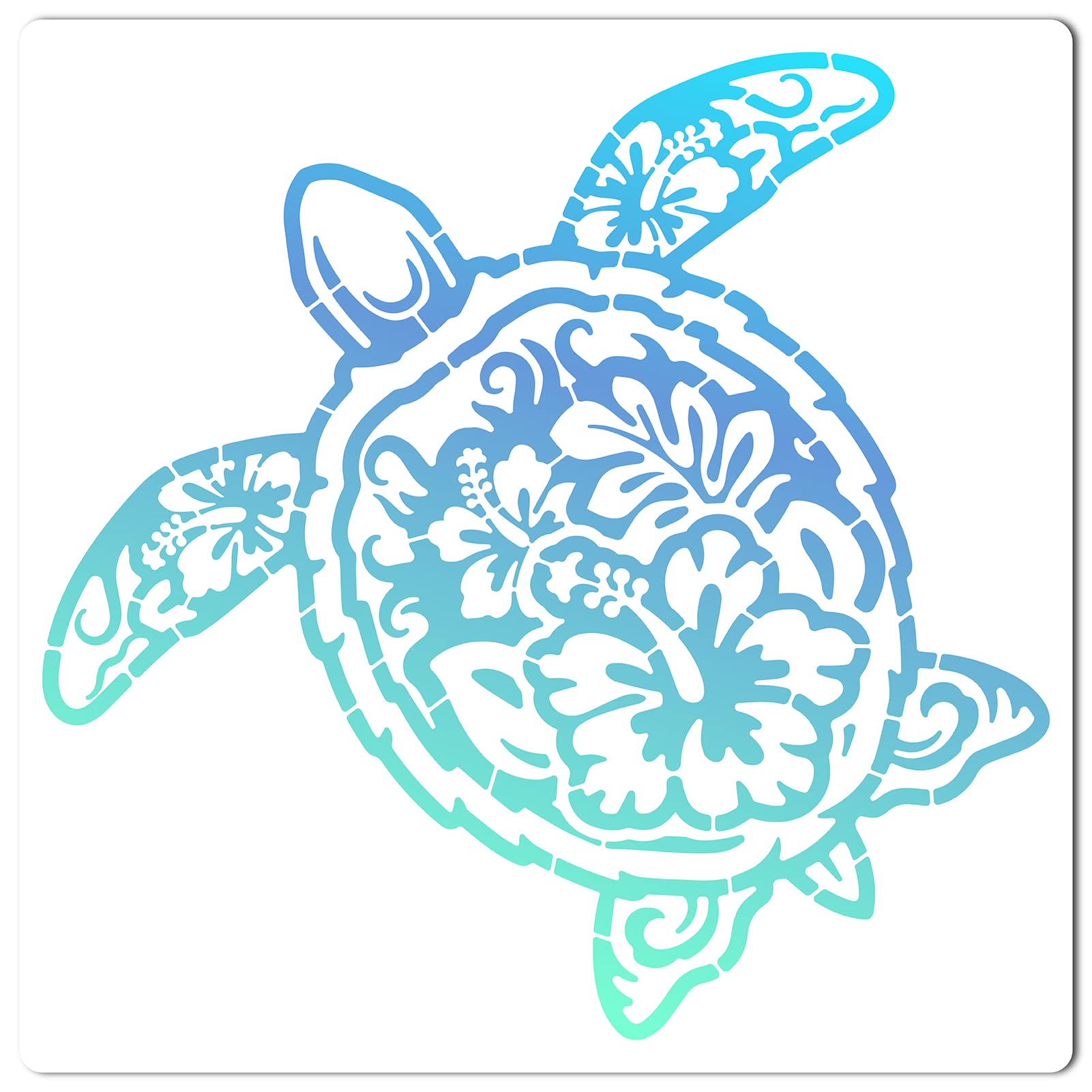 GORGECRAFT 11.8x11.8 Hollow Out Sea Turtle Stencil Ocean Animal Painting Stencils Reusable Large Summer Diy Drawing Templates for Painting on Wood Floor Furniture Bag Cabinet Wall Paper Card Canvas