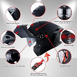 1Storm New Motorcycle Bike Modular Full Face Helmet
