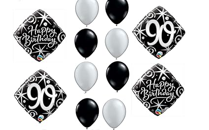 Amazon Com 12pc Balloon Set 90th Birthday Over The Hill Birthday